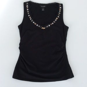 White House Black Market Embellished Tank Top